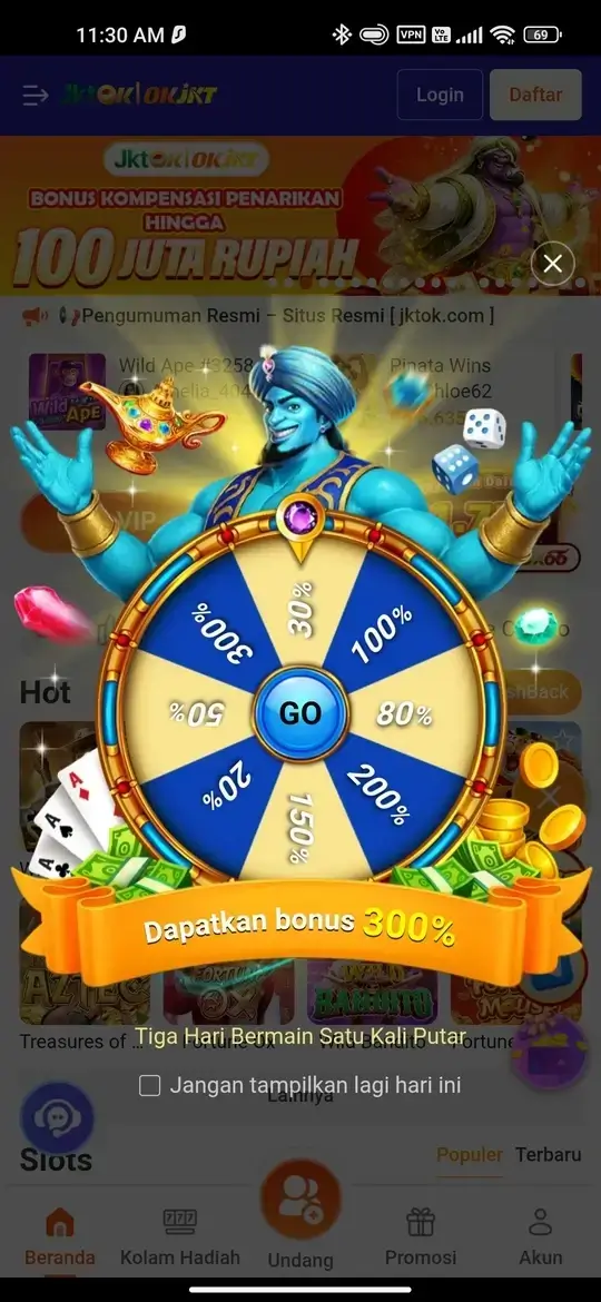 JKTOK roulette bonus 300%